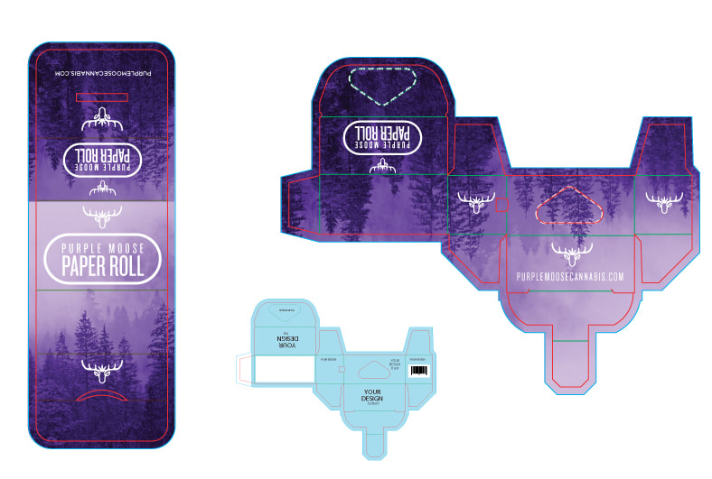 Purple Moose Cannabis Custom Packaging